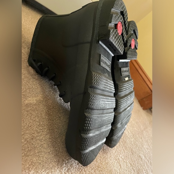 Men’s black hunter rubber combat rain boots - Picture 7 of 7